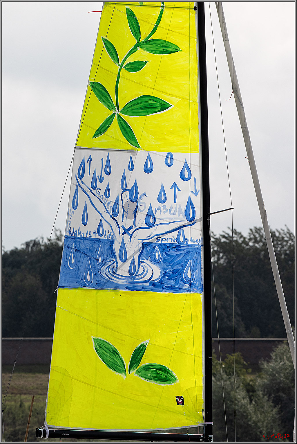 Die Kultur-Regatta Sailing #Art4GlobalGoals - Nachhaltigkeitsziele (Sustainable Develpment Goals / SDGs) der Vereinten Nationen (UN); Monheim - Duesselorfer Yachthafen, 22.08.2021