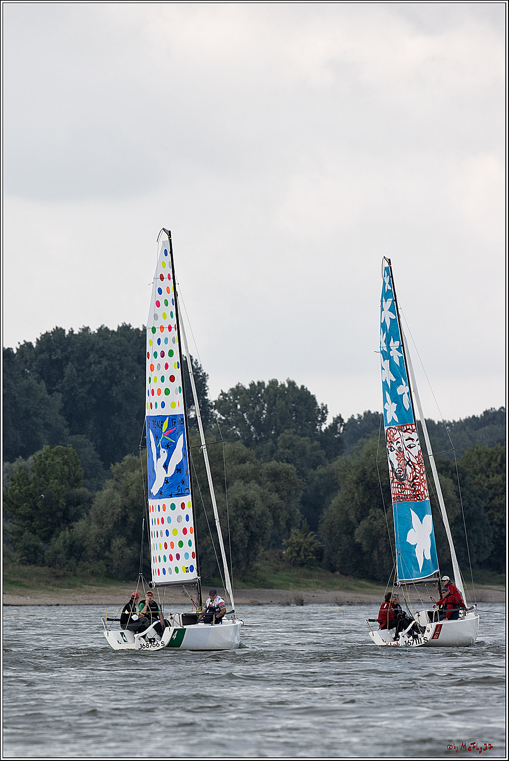 Die Kultur-Regatta Sailing #Art4GlobalGoals - Nachhaltigkeitsziele (Sustainable Develpment Goals / SDGs) der Vereinten Nationen (UN); Monheim - Duesselorfer Yachthafen, 22.08.2021