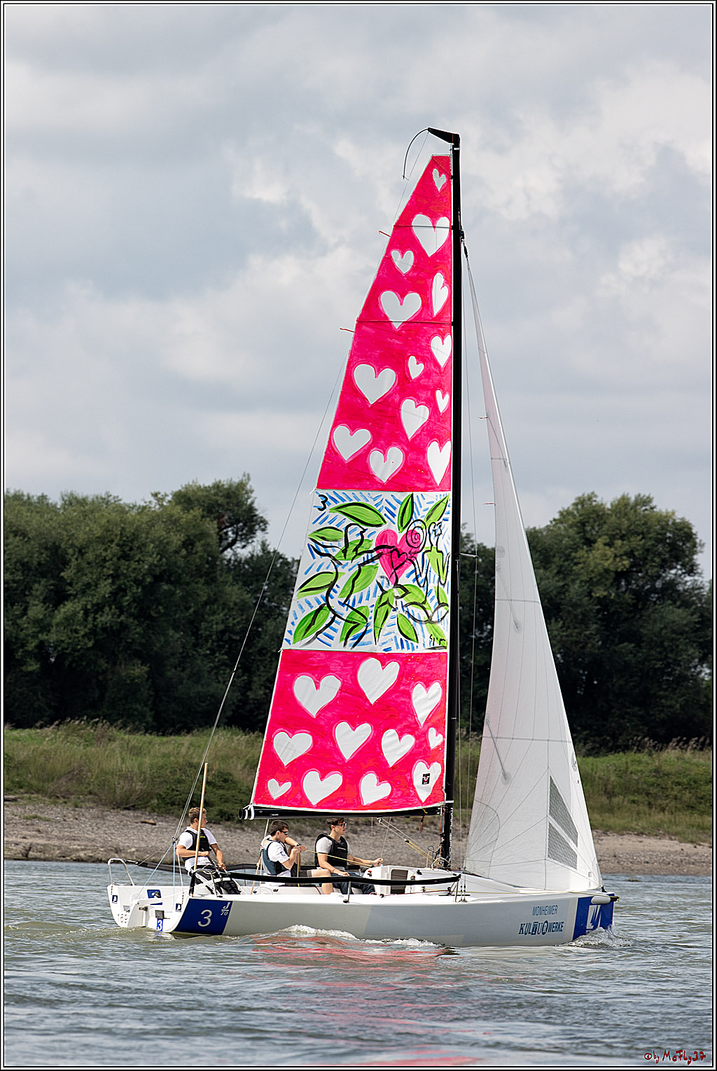 Die Kultur-Regatta Sailing #Art4GlobalGoals - Nachhaltigkeitsziele (Sustainable Develpment Goals / SDGs) der Vereinten Nationen (UN); Monheim - Duesselorfer Yachthafen, 22.08.2021