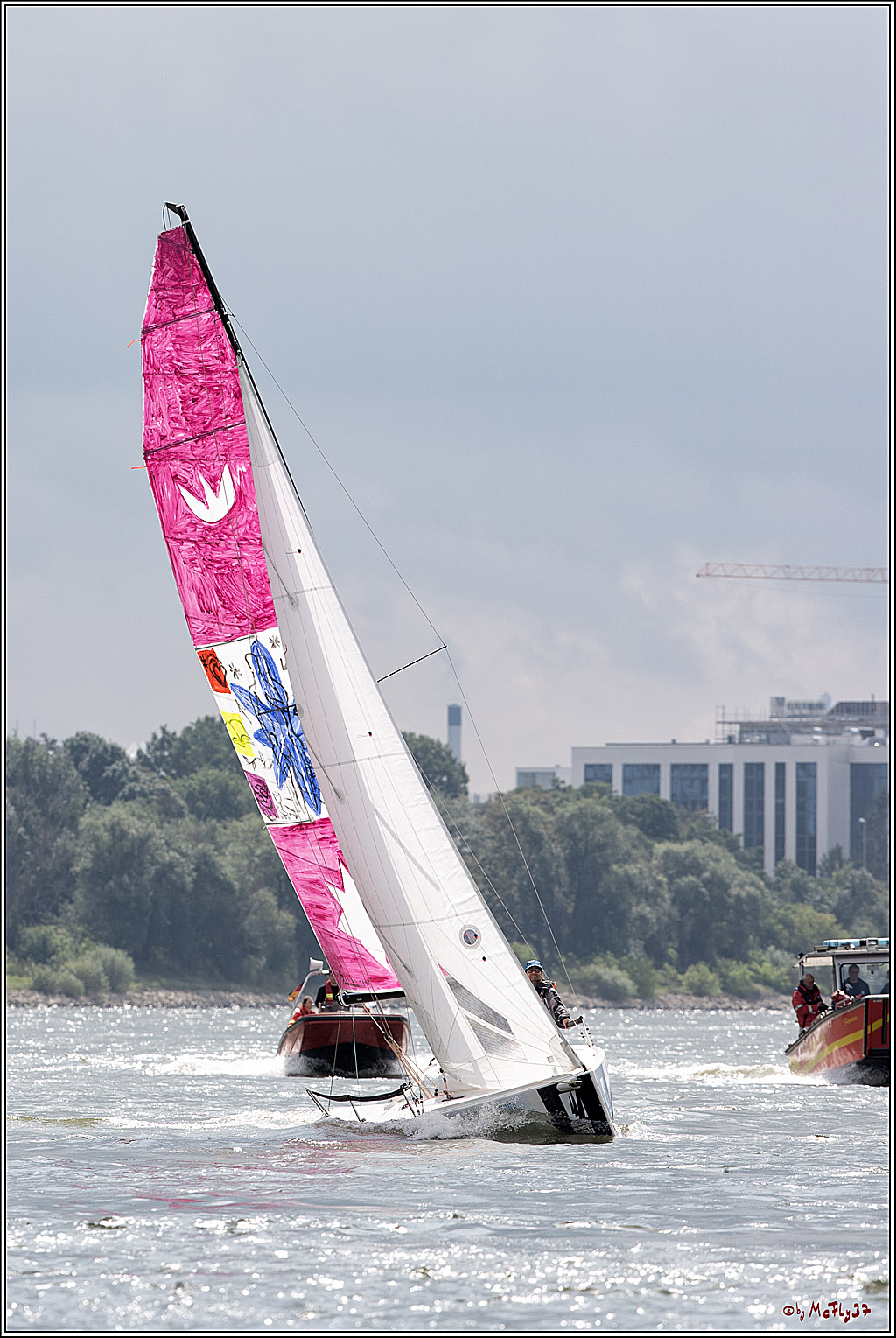 Die Kultur-Regatta Sailing #Art4GlobalGoals - Nachhaltigkeitsziele (Sustainable Develpment Goals / SDGs) der Vereinten Nationen (UN); Monheim - Duesselorfer Yachthafen, 22.08.2021