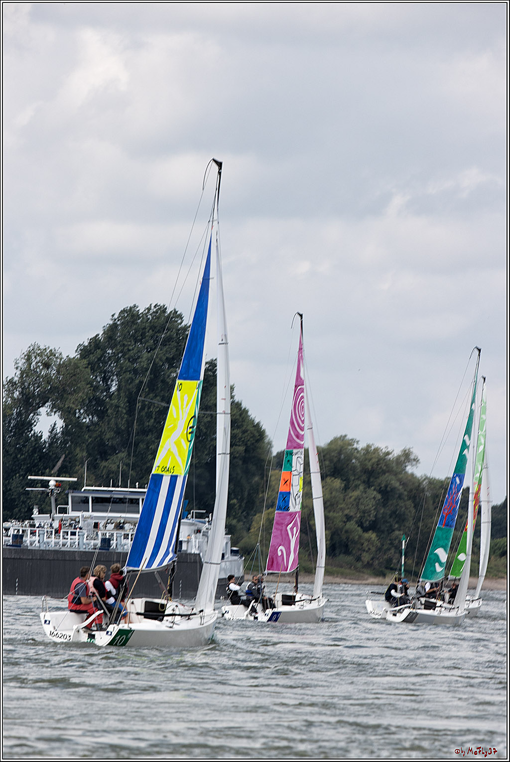 Die Kultur-Regatta Sailing #Art4GlobalGoals - Nachhaltigkeitsziele (Sustainable Develpment Goals / SDGs) der Vereinten Nationen (UN); Monheim - Duesselorfer Yachthafen, 22.08.2021
