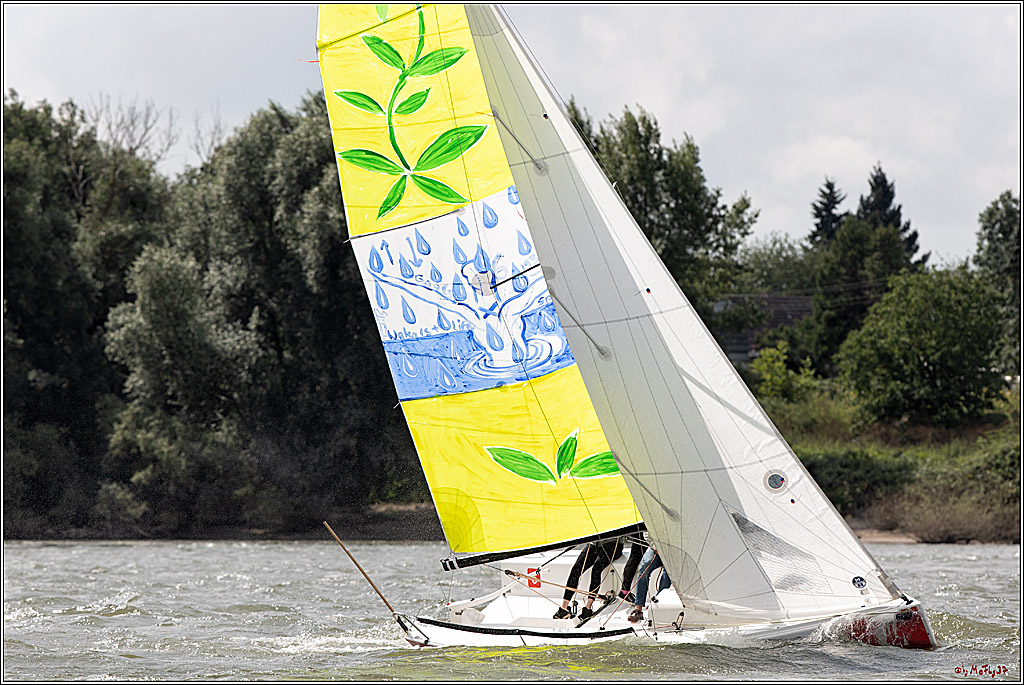 Die Kultur-Regatta Sailing #Art4GlobalGoals - Nachhaltigkeitsziele (Sustainable Develpment Goals / SDGs) der Vereinten Nationen (UN); Monheim - Duesselorfer Yachthafen, 22.08.2021