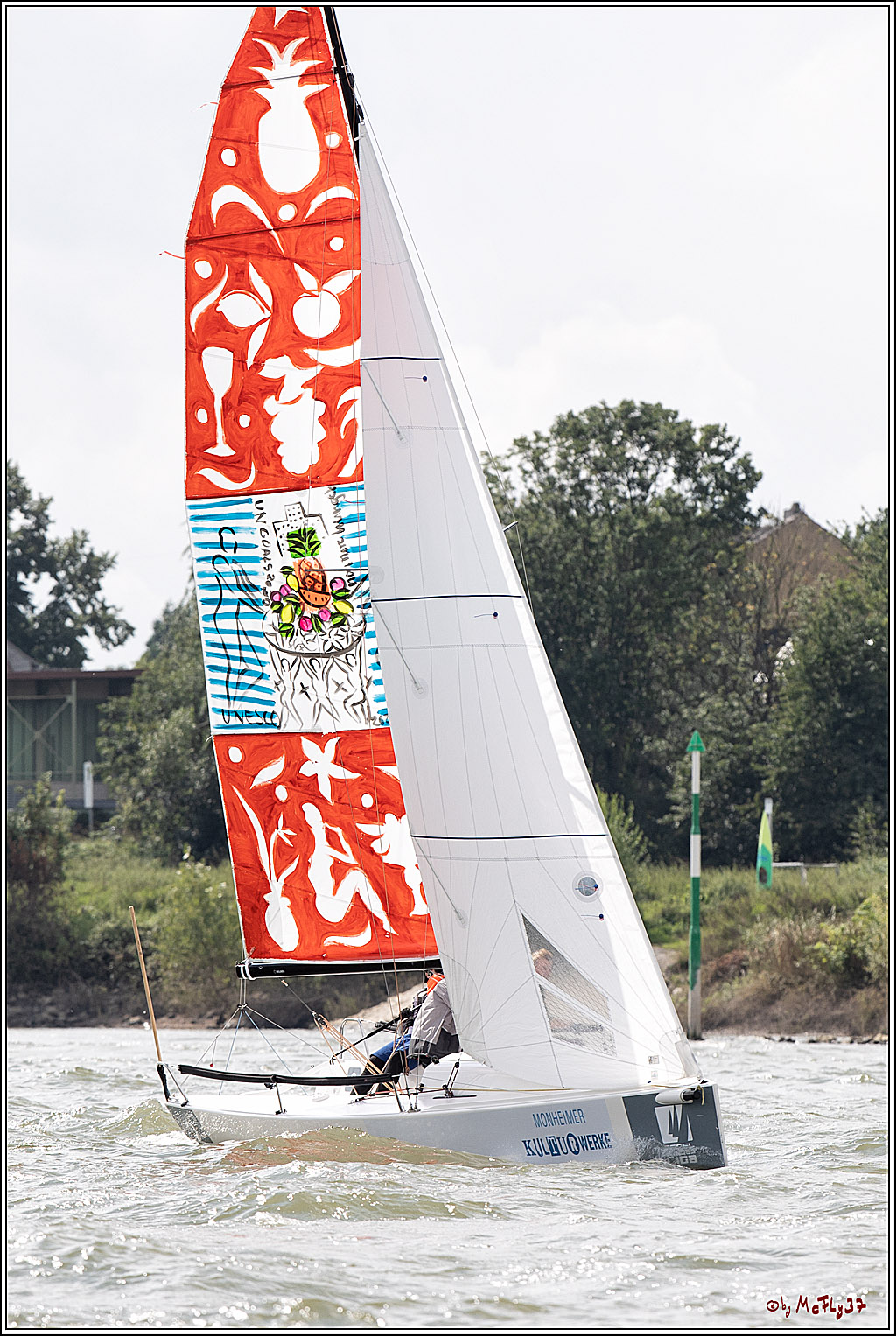 Die Kultur-Regatta Sailing #Art4GlobalGoals - Nachhaltigkeitsziele (Sustainable Develpment Goals / SDGs) der Vereinten Nationen (UN); Monheim - Duesselorfer Yachthafen, 22.08.2021