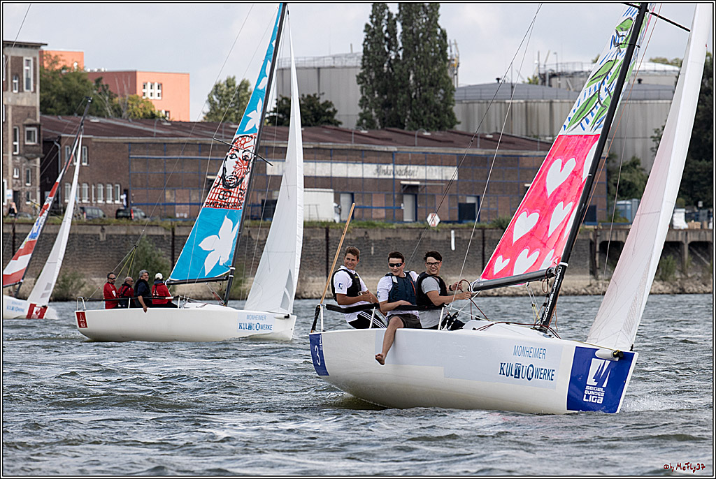 Die Kultur-Regatta Sailing #Art4GlobalGoals - Nachhaltigkeitsziele (Sustainable Develpment Goals / SDGs) der Vereinten Nationen (UN); Monheim - Duesselorfer Yachthafen, 22.08.2021
