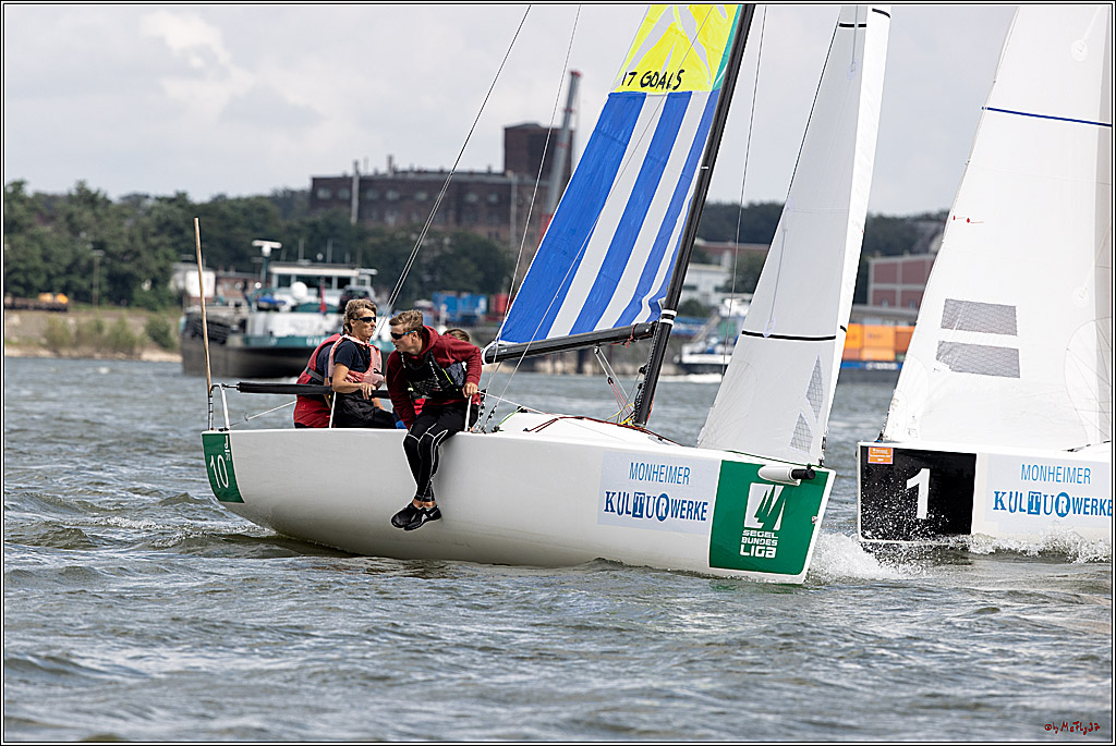 Die Kultur-Regatta Sailing #Art4GlobalGoals - Nachhaltigkeitsziele (Sustainable Develpment Goals / SDGs) der Vereinten Nationen (UN); Monheim - Duesselorfer Yachthafen, 22.08.2021