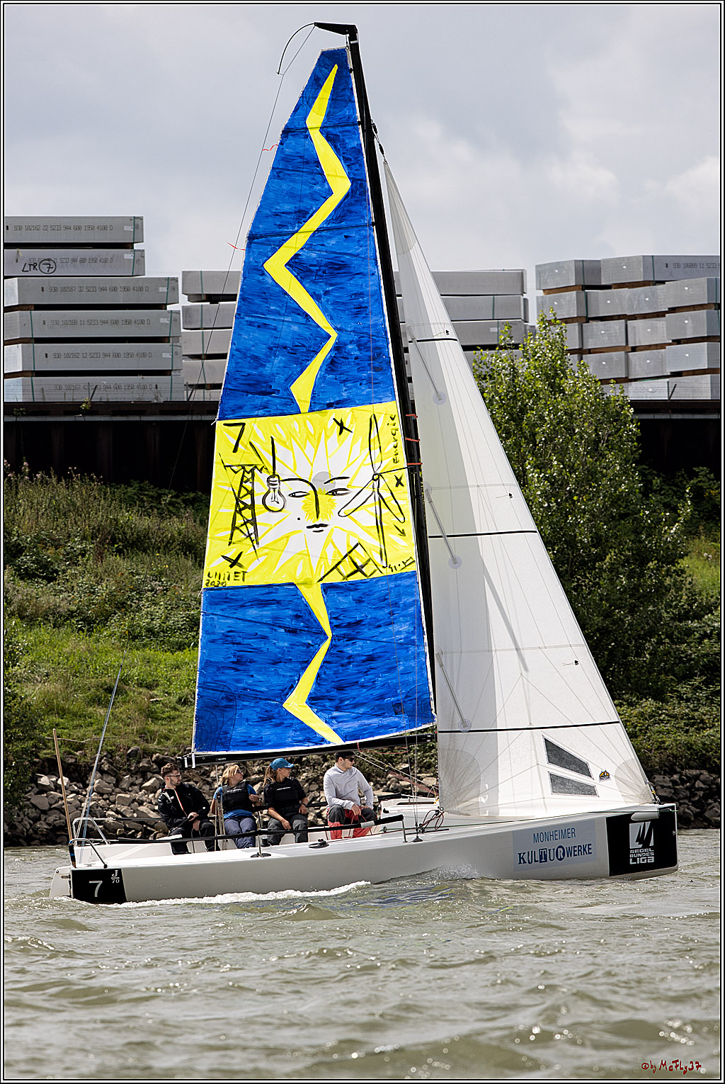 Die Kultur-Regatta Sailing #Art4GlobalGoals - Nachhaltigkeitsziele (Sustainable Develpment Goals / SDGs) der Vereinten Nationen (UN); Monheim - Duesselorfer Yachthafen, 22.08.2021