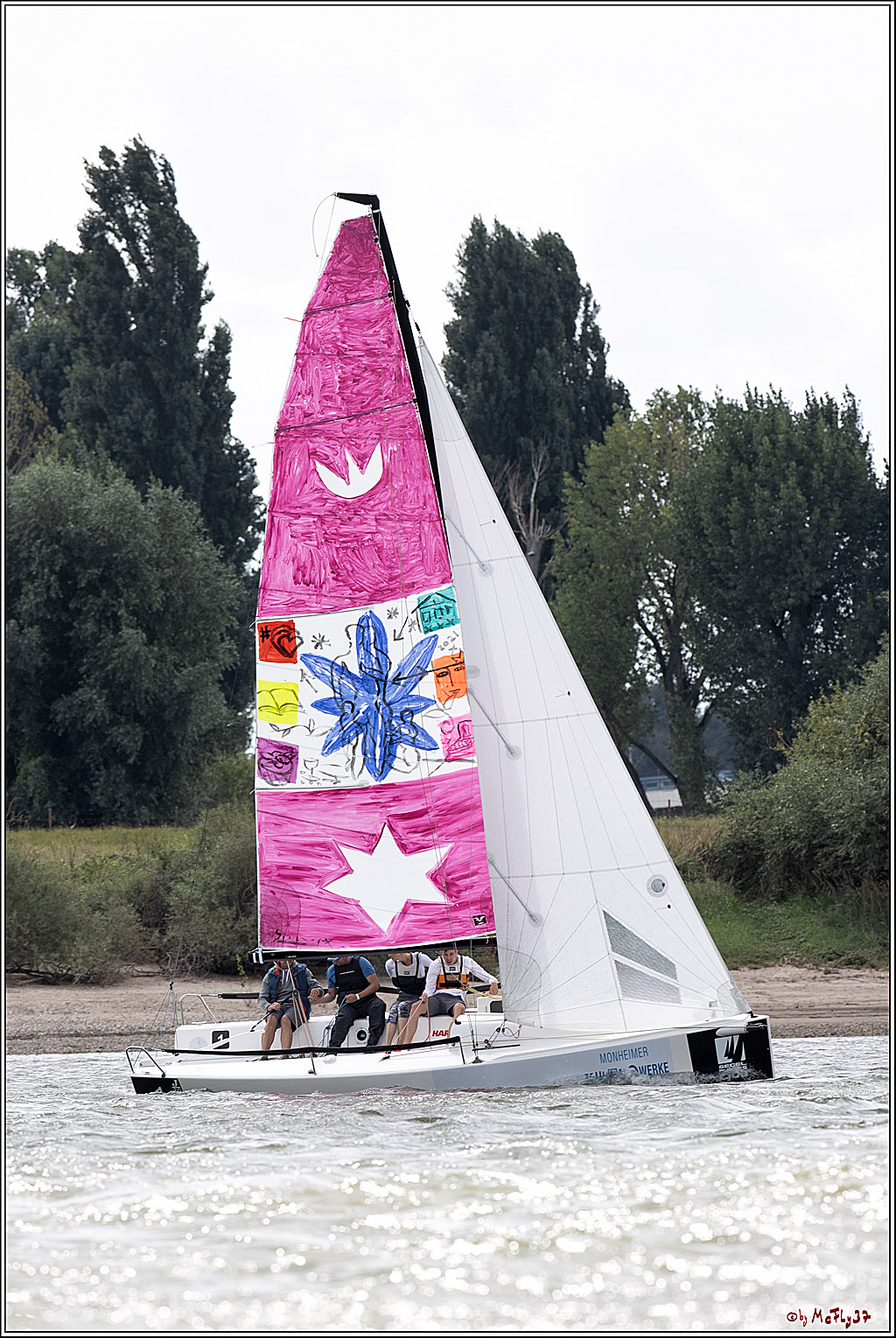 Die Kultur-Regatta Sailing #Art4GlobalGoals - Nachhaltigkeitsziele (Sustainable Develpment Goals / SDGs) der Vereinten Nationen (UN); Monheim - Duesselorfer Yachthafen, 22.08.2021