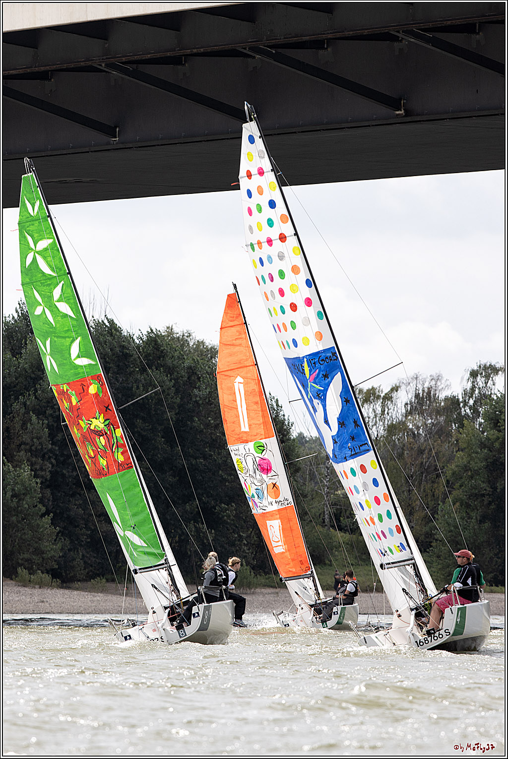 Die Kultur-Regatta Sailing #Art4GlobalGoals - Nachhaltigkeitsziele (Sustainable Develpment Goals / SDGs) der Vereinten Nationen (UN); Monheim - Duesselorfer Yachthafen, 22.08.2021