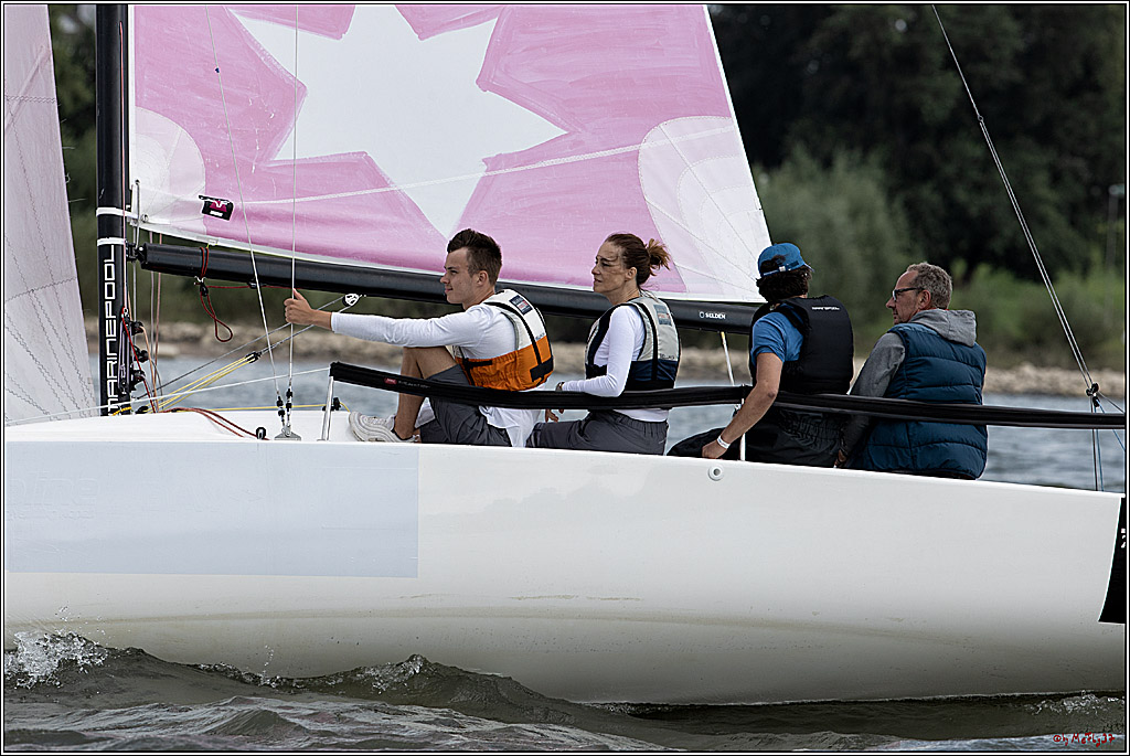 Die Kultur-Regatta Sailing #Art4GlobalGoals - Nachhaltigkeitsziele (Sustainable Develpment Goals / SDGs) der Vereinten Nationen (UN); Monheim - Duesselorfer Yachthafen, 22.08.2021