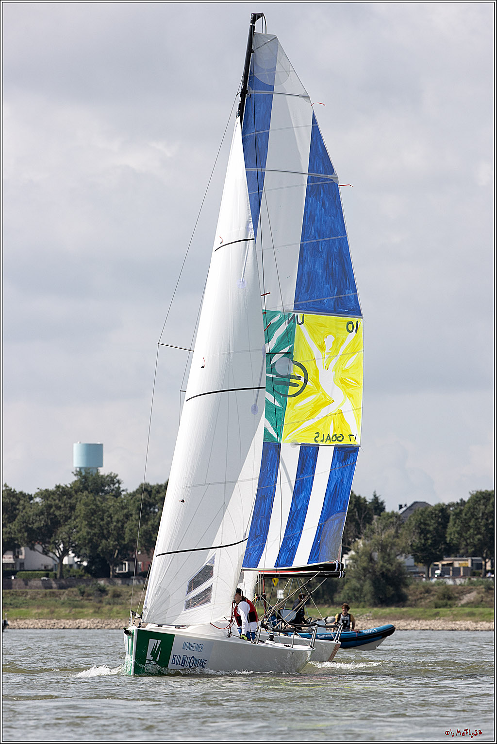 Die Kultur-Regatta Sailing #Art4GlobalGoals - Nachhaltigkeitsziele (Sustainable Develpment Goals / SDGs) der Vereinten Nationen (UN); Monheim - Duesselorfer Yachthafen, 22.08.2021