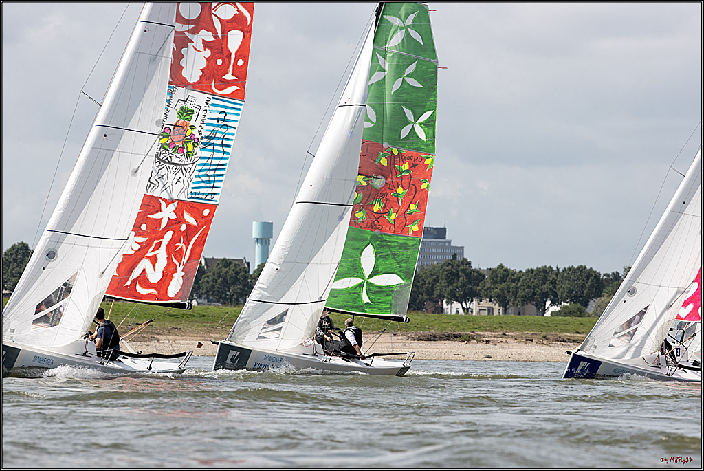 Die Kultur-Regatta Sailing #Art4GlobalGoals - Nachhaltigkeitsziele (Sustainable Develpment Goals / SDGs) der Vereinten Nationen (UN); Monheim - Duesselorfer Yachthafen, 22.08.2021