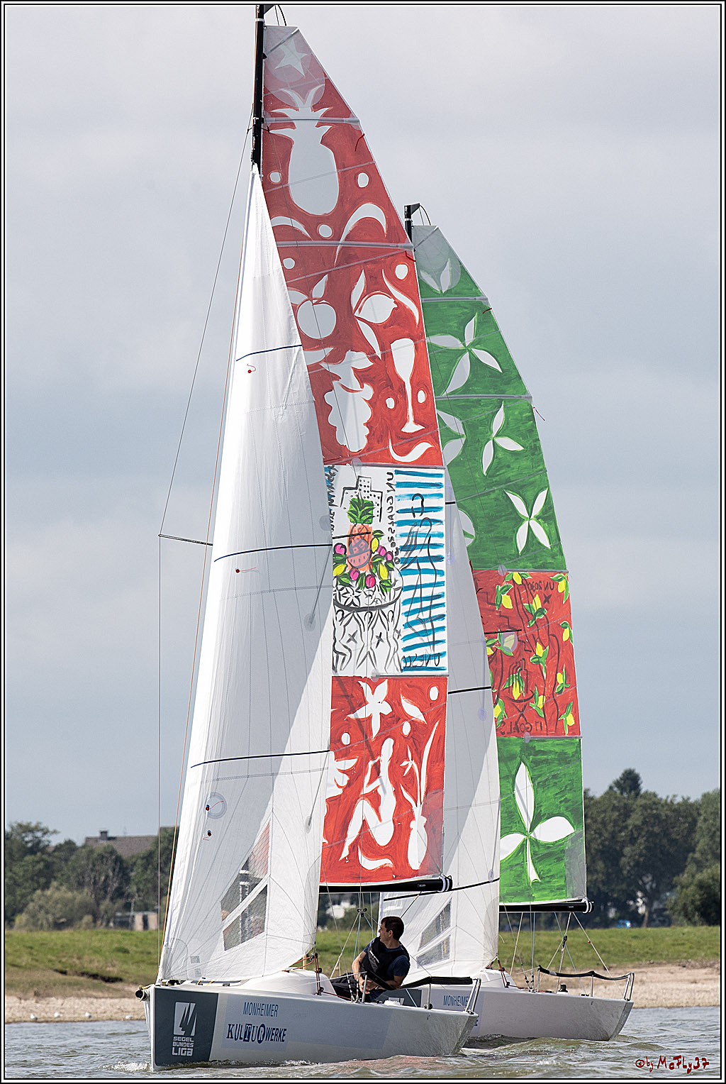 Die Kultur-Regatta Sailing #Art4GlobalGoals - Nachhaltigkeitsziele (Sustainable Develpment Goals / SDGs) der Vereinten Nationen (UN); Monheim - Duesselorfer Yachthafen, 22.08.2021