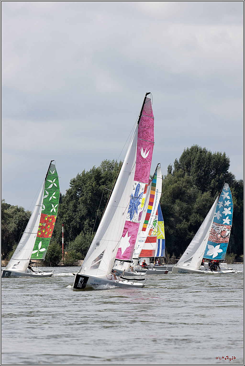 Die Kultur-Regatta Sailing #Art4GlobalGoals - Nachhaltigkeitsziele (Sustainable Develpment Goals / SDGs) der Vereinten Nationen (UN); Monheim - Duesselorfer Yachthafen, 22.08.2021