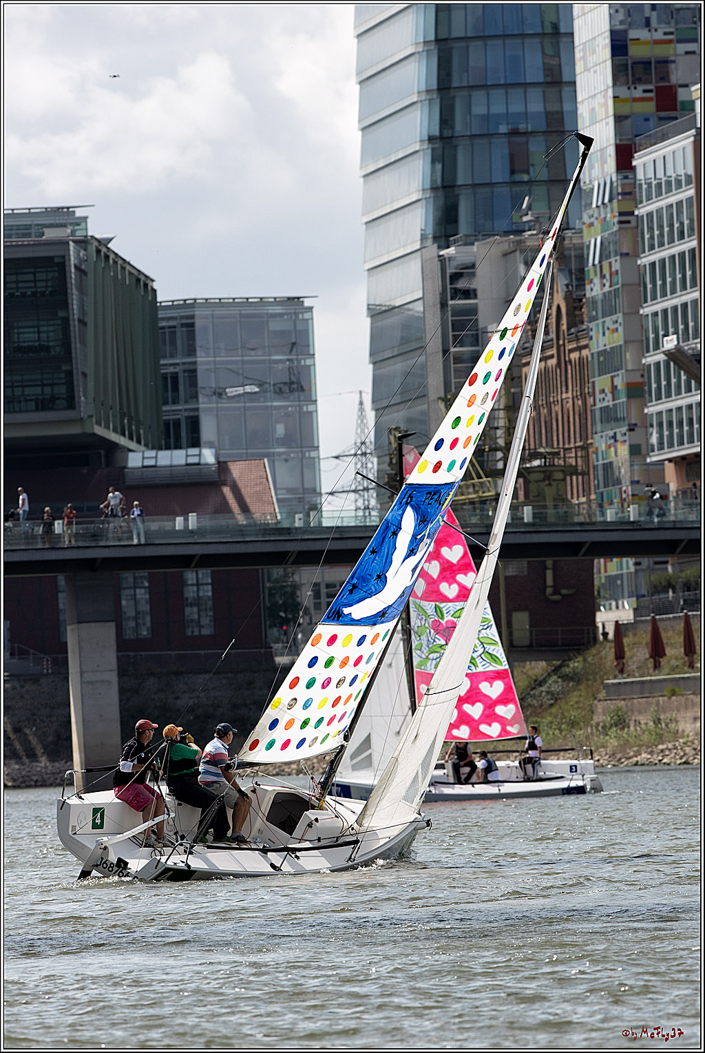 Die Kultur-Regatta Sailing #Art4GlobalGoals - Nachhaltigkeitsziele (Sustainable Develpment Goals / SDGs) der Vereinten Nationen (UN); Monheim - Duesselorfer Yachthafen, 22.08.2021