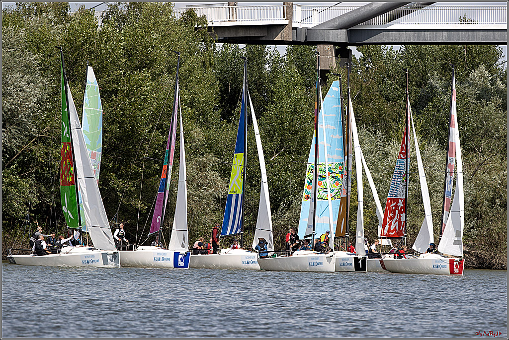 Die Kultur-Regatta Sailing #Art4GlobalGoals - Nachhaltigkeitsziele (Sustainable Develpment Goals / SDGs) der Vereinten Nationen (UN); Monheim - Duesselorfer Yachthafen, 22.08.2021
