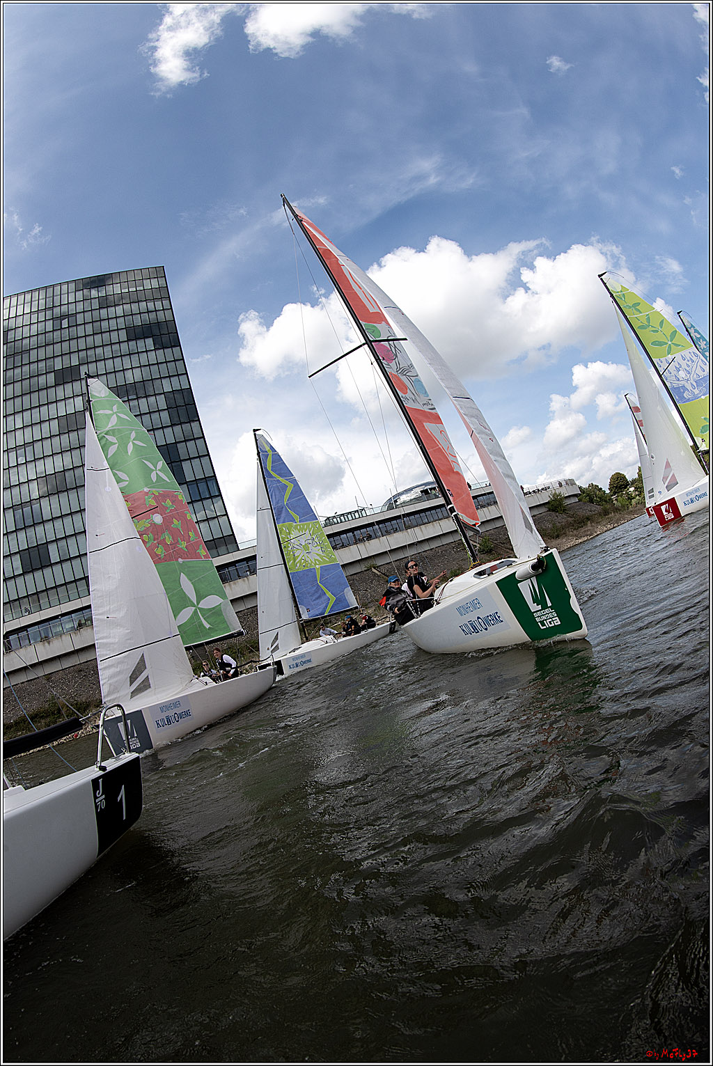 Die Kultur-Regatta Sailing #Art4GlobalGoals - Nachhaltigkeitsziele (Sustainable Develpment Goals / SDGs) der Vereinten Nationen (UN); Monheim - Duesselorfer Yachthafen, 22.08.2021
