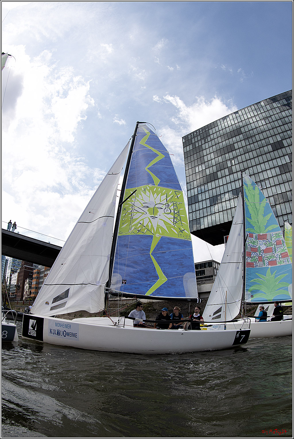 Die Kultur-Regatta Sailing #Art4GlobalGoals - Nachhaltigkeitsziele (Sustainable Develpment Goals / SDGs) der Vereinten Nationen (UN); Monheim - Duesselorfer Yachthafen, 22.08.2021