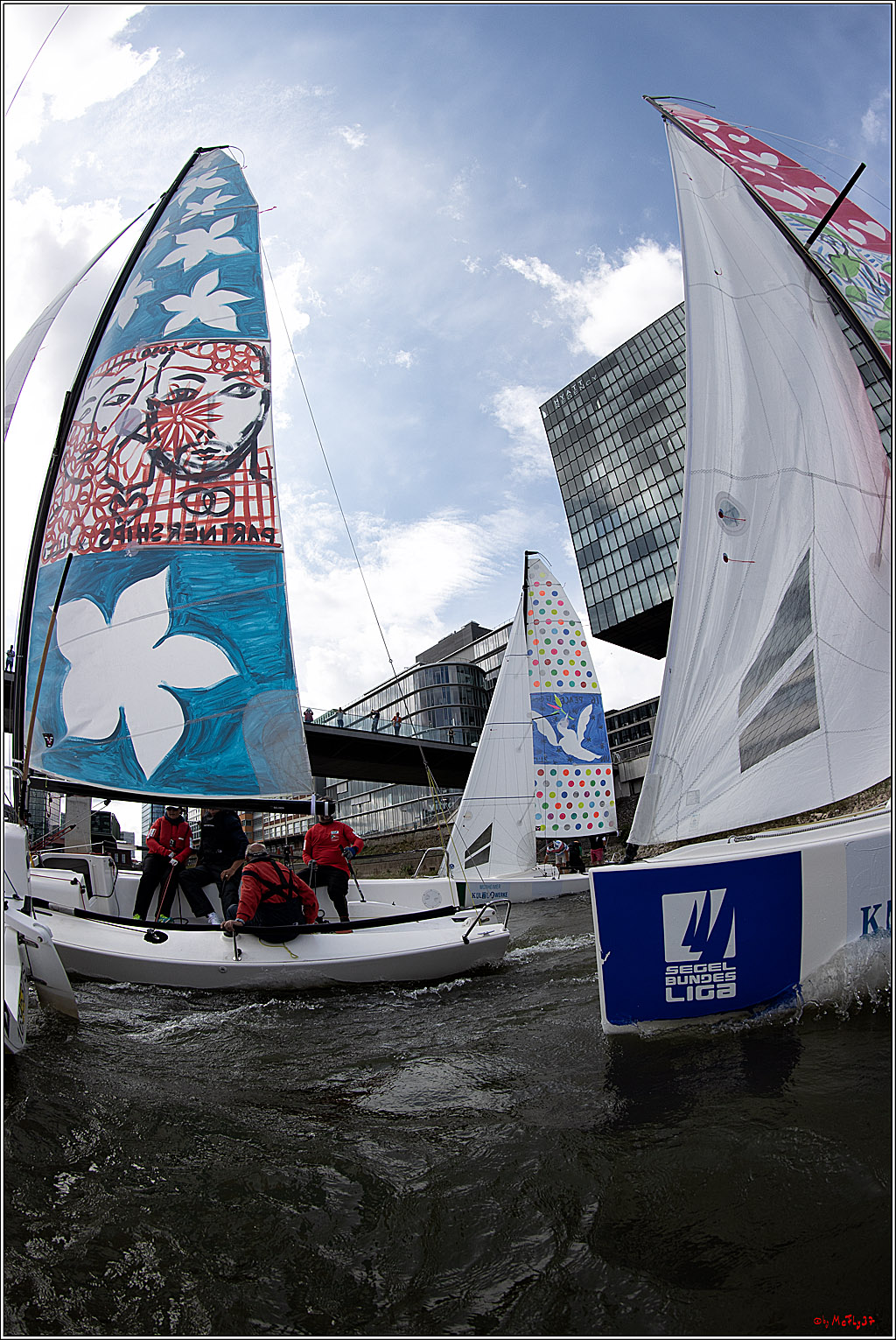 Die Kultur-Regatta Sailing #Art4GlobalGoals - Nachhaltigkeitsziele (Sustainable Develpment Goals / SDGs) der Vereinten Nationen (UN); Monheim - Duesselorfer Yachthafen, 22.08.2021