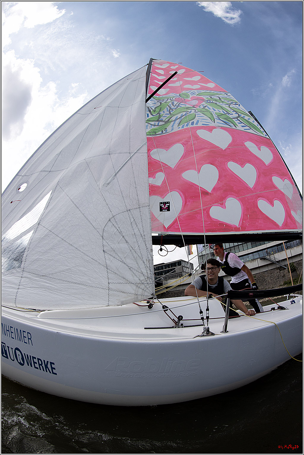 Die Kultur-Regatta Sailing #Art4GlobalGoals - Nachhaltigkeitsziele (Sustainable Develpment Goals / SDGs) der Vereinten Nationen (UN); Monheim - Duesselorfer Yachthafen, 22.08.2021