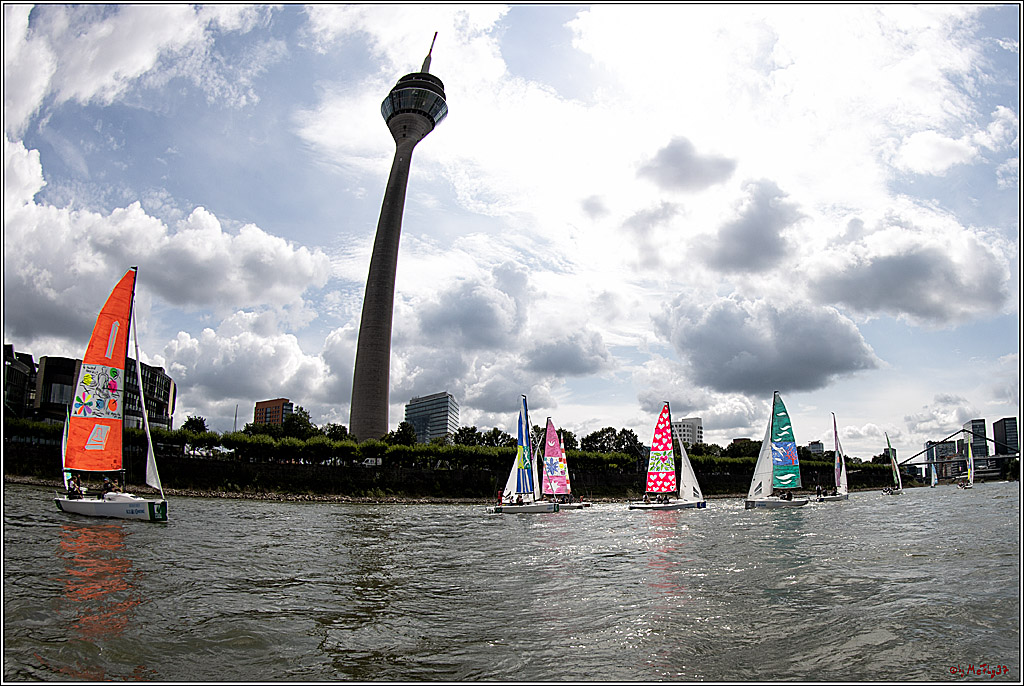 Die Kultur-Regatta Sailing #Art4GlobalGoals - Nachhaltigkeitsziele (Sustainable Develpment Goals / SDGs) der Vereinten Nationen (UN); Monheim - Duesselorfer Yachthafen, 22.08.2021