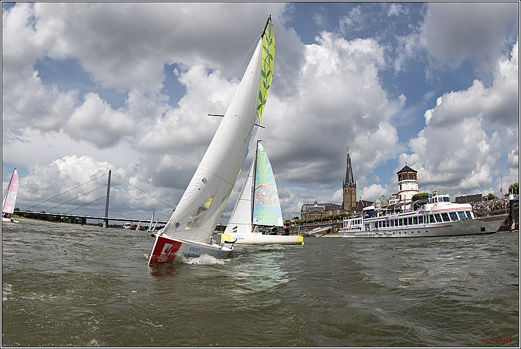 Die Kultur-Regatta Sailing #Art4GlobalGoals - Nachhaltigkeitsziele (Sustainable Develpment Goals / SDGs) der Vereinten Nationen (UN); Monheim - Duesselorfer Yachthafen, 22.08.2021