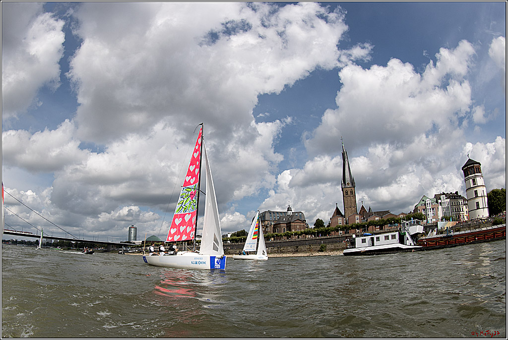 Die Kultur-Regatta Sailing #Art4GlobalGoals - Nachhaltigkeitsziele (Sustainable Develpment Goals / SDGs) der Vereinten Nationen (UN); Monheim - Duesselorfer Yachthafen, 22.08.2021