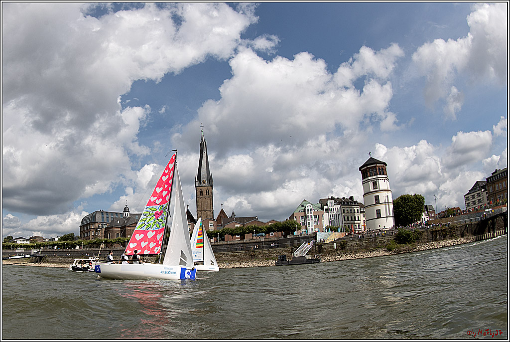 Die Kultur-Regatta Sailing #Art4GlobalGoals - Nachhaltigkeitsziele (Sustainable Develpment Goals / SDGs) der Vereinten Nationen (UN); Monheim - Duesselorfer Yachthafen, 22.08.2021