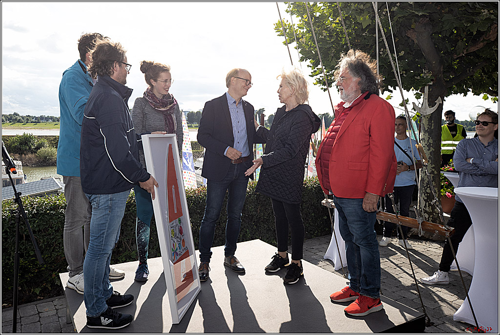 Die Kultur-Regatta Sailing #Art4GlobalGoals - Nachhaltigkeitsziele (Sustainable Develpment Goals / SDGs) der Vereinten Nationen (UN); Monheim - Duesselorfer Yachthafen, 22.08.2021